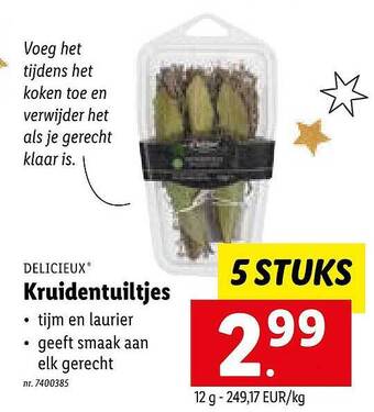 Delicieux kruidentuiltjes