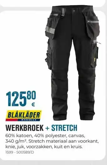 Meno Werkbroek + stretch 1599 - 500589/D aanbieding