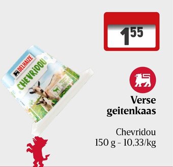 Delhaize Verse geitenkaas aanbieding