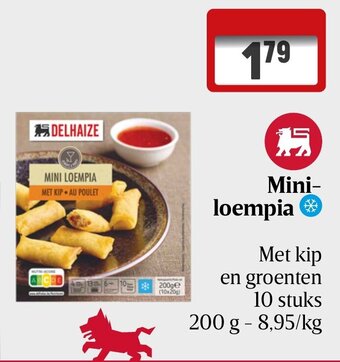 Delhaize Mini loempia aanbieding