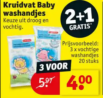 Kruidvat Kruidvat Baby washandjes aanbieding