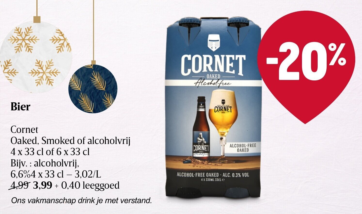 Bier Oaked, Smoked of alcoholvrij promotie bij Delhaize