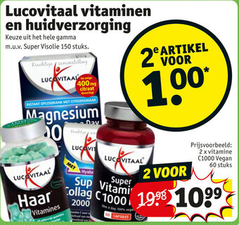 Kruidvat Lucovitaal vitaminen en huidverzorging aanbieding