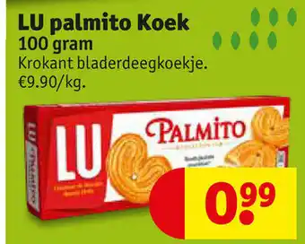 Kruidvat LU palmito Koek 100 gram aanbieding