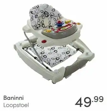 Baby & Tiener Baninni loopstoel aanbieding