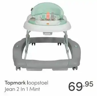 Baby & Tiener Topmark loopstoel jean 2 in 1 mint aanbieding