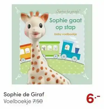 Baby & Tiener Sophie de giraf voelboekje aanbieding