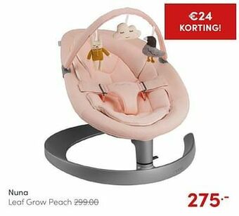 Baby & Tiener Nuna leaf grow peach aanbieding