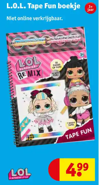 Kruidvat L.O.L. Tape Fun boekje aanbieding