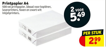 Kruidvat Printpapier A4 aanbieding