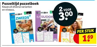 Kruidvat Puzzeltijd puzzelboek aanbieding
