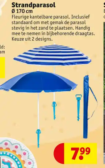 Kruidvat Strandparasol ø 170cm aanbieding