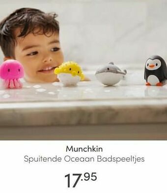 Baby & Tiener Munchkin spuitende oceaan badspeeltjes aanbieding