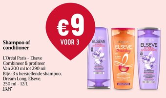 Delhaize Shampoo of conditioner aanbieding