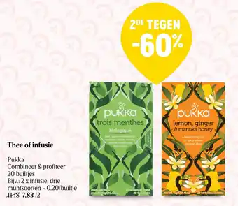 Delhaize Thee of infusie Pukka aanbieding