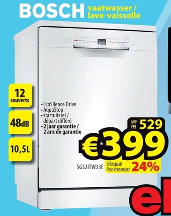 Bosch vaatwasser/lave-vaisselle