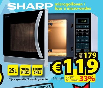 Sharp microgolfoven/four a micro-ondes
