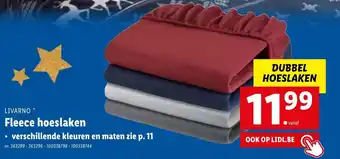 Lidl Livarno Fleece hoeslaken aanbieding