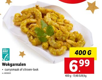 Lidl Wokgarnalen 400g aanbieding