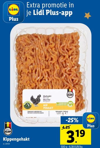 Lidl Kippengehakt aanbieding