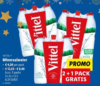 Lidl Vittel Mineraalwater aanbieding