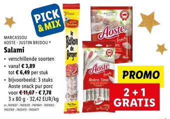 Lidl Salami aanbieding