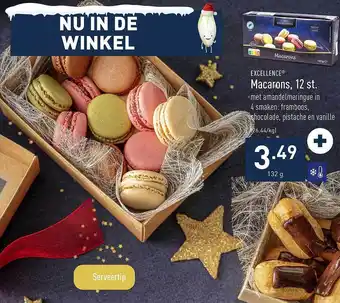 ALDI Excellence macarons aanbieding