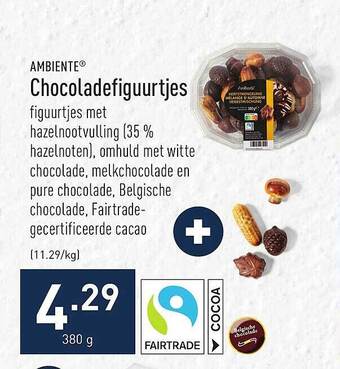 ALDI Ambiente chocoladefiguurtjes aanbieding