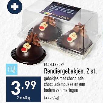 ALDI Excellence rendiergebakjes, 2 st aanbieding