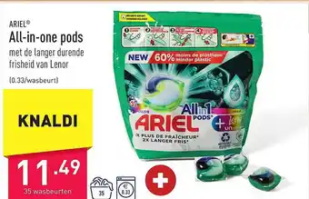 ALDI Ariel allinone pods aanbieding