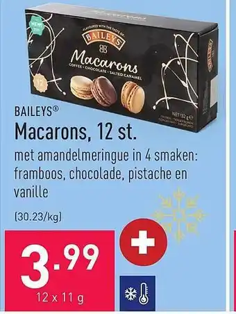 ALDI Baileys macarons, 12st aanbieding