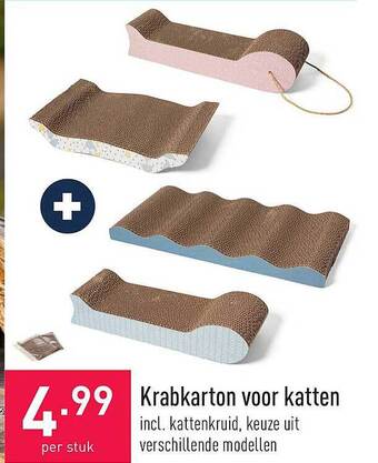 Krabkarton voor katten