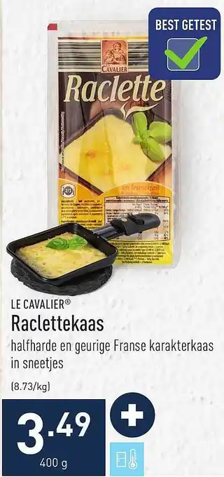 ALDI Le cavalier raclettekaas aanbieding