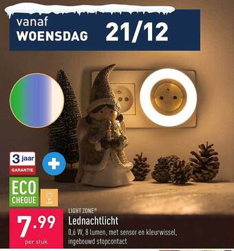ALDI Light zone lednachtlicht aanbieding