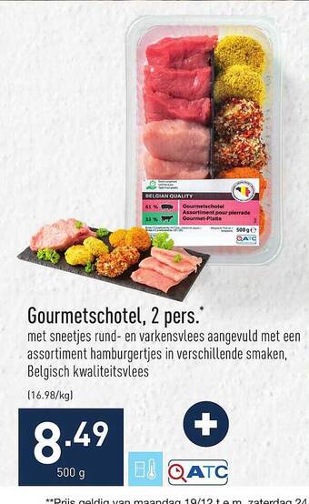 ALDI Gourmetschotel, 2 pers aanbieding