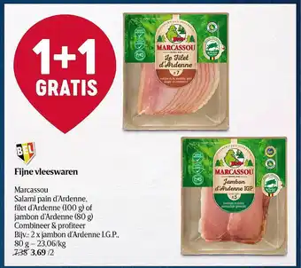 Delhaize Fijne vleeswaren marcassou aanbieding