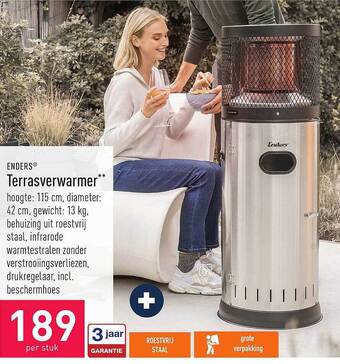 ALDI Enders terrasverwarmer aanbieding