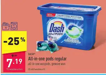 ALDI Dash allinone pods regular aanbieding