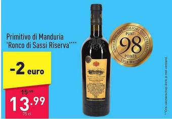 ALDI Primitivo di manduria ronco di sassi riserva aanbieding