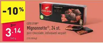 ALDI Côte d'or mignonnette, 24st aanbieding