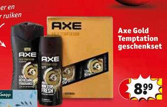 Kruidvat Axe gold temptation geschenkset aanbieding