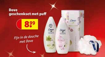 Kruidvat Dove geschenkset met puff aanbieding