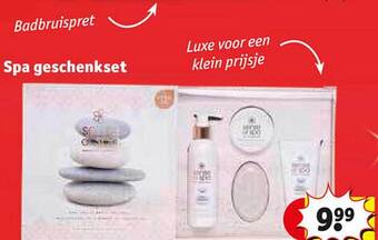 Kruidvat Spa geschenkset aanbieding