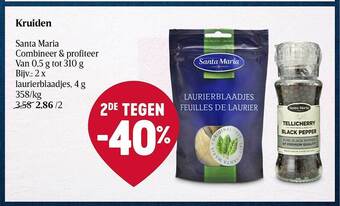 Delhaize Kruiden santa maria aanbieding