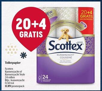 Delhaize Toiletpapier scottex aanbieding