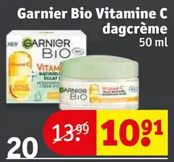 Kruidvat Garnier bio vitamine c dagcrème aanbieding