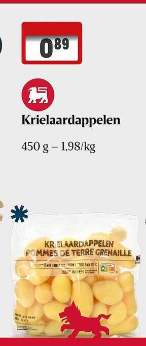 Delhaize Krielaardappelen aanbieding