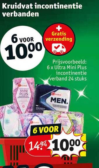 Kruidvat Kruidvat incontinentie verbanden aanbieding