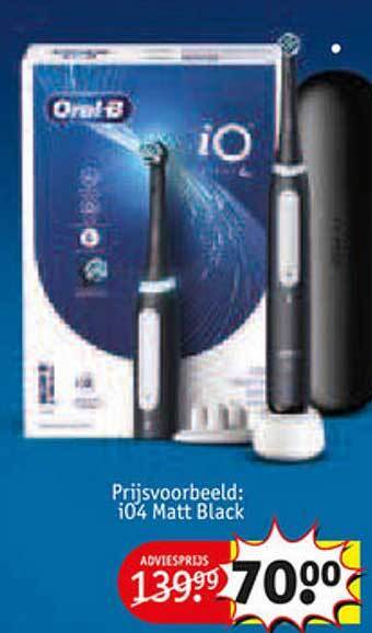 Kruidvat Oralb io4 matt black aanbieding