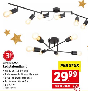 Lidl Livarno Home Ledplafondlamp aanbieding